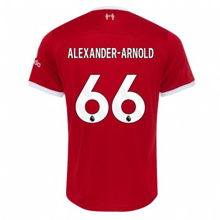 Kandiny Ženy Trent Alexander-Arnold #66 Červená Dresy Hazai Csapatmez 2023/24 Triĭká