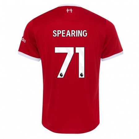 Kandiny Ženy Jay Spearing #71 Červená Dresy Hazai Csapatmez 2023/24 Triĭká