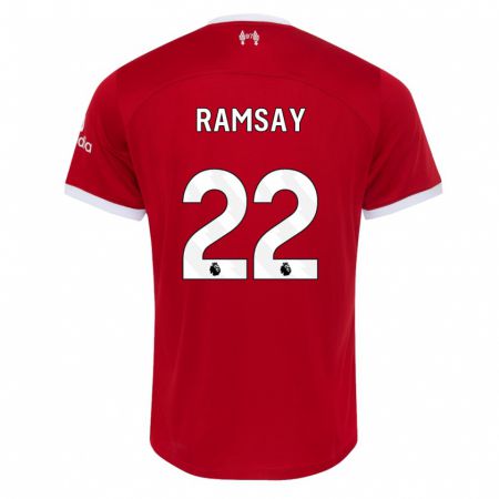 Kandiny Ženy Calvin Ramsay #22 Červená Dresy Hazai Csapatmez 2023/24 Triĭká