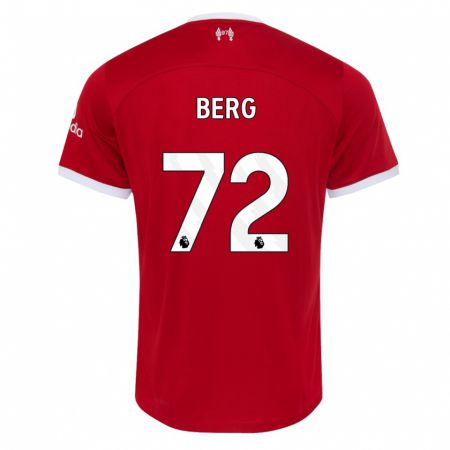 Kandiny Ženy Sepp Van Den Berg #72 Červená Dresy Hazai Csapatmez 2023/24 Triĭká