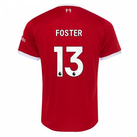 Kandiny Ženy Rylee Foster #13 Červená Dresy Hazai Csapatmez 2023/24 Triĭká
