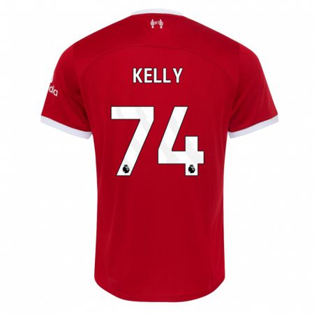 Kandiny Ženy Oscar Kelly #74 Červená Dresy Hazai Csapatmez 2023/24 Triĭká