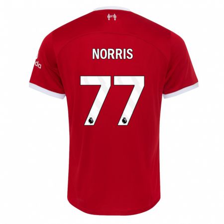 Kandiny Ženy James Norris #77 Červená Dresy Hazai Csapatmez 2023/24 Triĭká