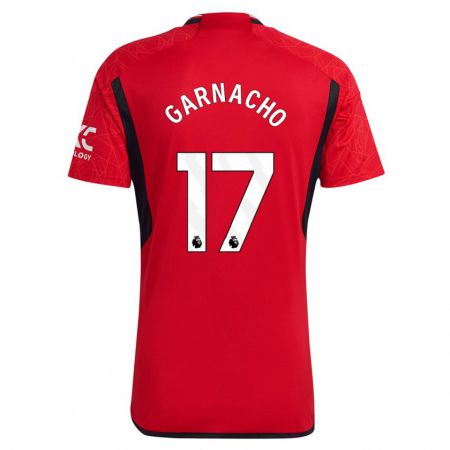 Kandiny Ženy Alejandro Garnacho #17 Červená Dresy Hazai Csapatmez 2023/24 Triĭká
