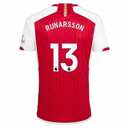 Kandiny Ženy Runar Alex Runarsson #13 Červená Dresy Hazai Csapatmez 2023/24 Triĭká