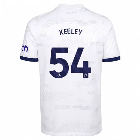 Kandiny Ženy Josh Keeley #54 Biely Dresy Hazai Csapatmez 2023/24 Triĭká