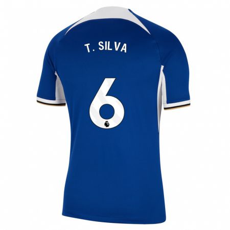Kandiny Ženy Thiago Silva #6 Modrá Dresy Hazai Csapatmez 2023/24 Triĭká