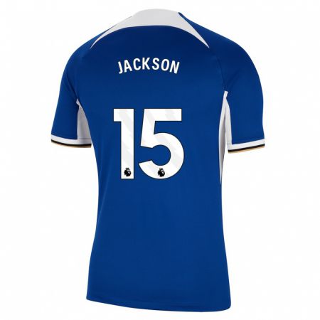 Kandiny Ženy Nicolas Jackson #15 Modrá Dresy Hazai Csapatmez 2023/24 Triĭká