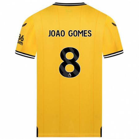 Kandiny Ženy João Gomes #8 Žltá Dresy Hazai Csapatmez 2023/24 Triĭká