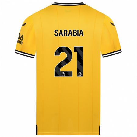 Kandiny Ženy Pablo Sarabia #21 Žltá Dresy Hazai Csapatmez 2023/24 Triĭká