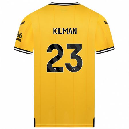 Kandiny Ženy Max Kilman #23 Žltá Dresy Hazai Csapatmez 2023/24 Triĭká