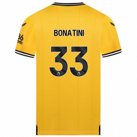 Kandiny Ženy Leo Bonatini #33 Žltá Dresy Hazai Csapatmez 2023/24 Triĭká
