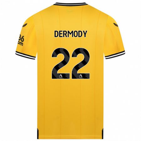 Kandiny Ženy Helen Dermody #22 Žltá Dresy Hazai Csapatmez 2023/24 Triĭká