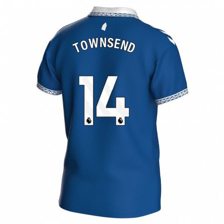 Kandiny Ženy Andros Townsend #14 Kráľovská Modrá Dresy Hazai Csapatmez 2023/24 Triĭká