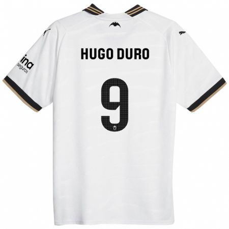 Kandiny Ženy Hugo Duro #9 Biely Dresy Hazai Csapatmez 2023/24 Triĭká