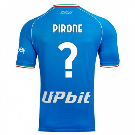 Kandiny Ženy Francesco Pirone #0 Modrá Obloha Dresy Hazai Csapatmez 2023/24 Triĭká