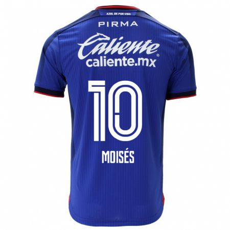 Kandiny Ženy Moisés Vieira #10 Modrá Dresy Hazai Csapatmez 2023/24 Triĭká