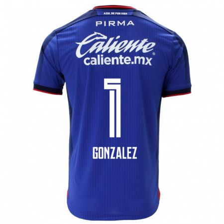 Kandiny Ženy Itzayana Gonzalez #1 Modrá Dresy Hazai Csapatmez 2023/24 Triĭká