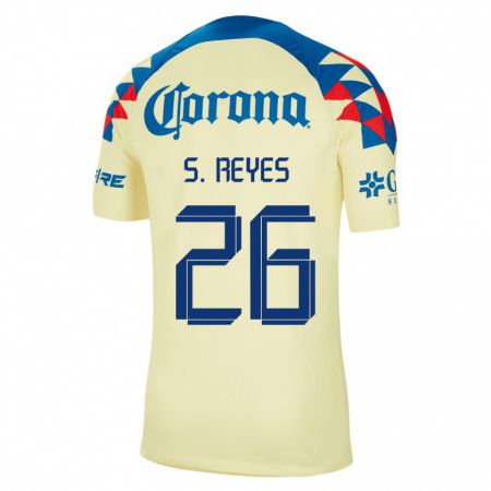 Kandiny Ženy Salvador Reyes #26 Žltá Dresy Hazai Csapatmez 2023/24 Triĭká