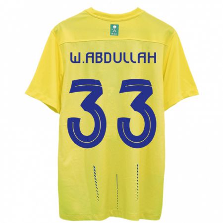 Kandiny Ženy Waleed Abdullah #33 Žltá Dresy Hazai Csapatmez 2023/24 Triĭká