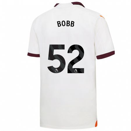 Kandiny Ženy Oscar Bobb #52 Biely Dresy Idegenbeli Csapatmez 2023/24 Triĭká