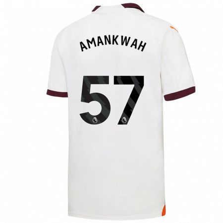 Kandiny Ženy Yeboah Amankwah #57 Biely Dresy Idegenbeli Csapatmez 2023/24 Triĭká