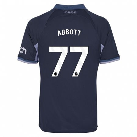 Kandiny Ženy George Abbott #77 Tmavomodrá Dresy Idegenbeli Csapatmez 2023/24 Triĭká