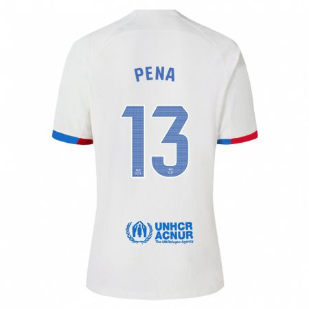 Kandiny Ženy Iñaki Peña #13 Biely Dresy Idegenbeli Csapatmez 2023/24 Triĭká