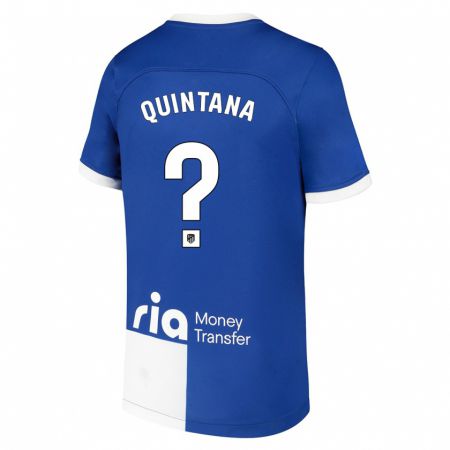 Kandiny Ženy Nacho Quintana #0 Modrá Biela Dresy Idegenbeli Csapatmez 2023/24 Triĭká