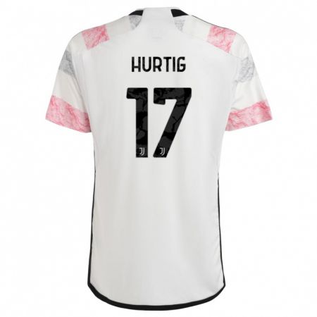 Kandiny Ženy Lina Hurtig #17 Biela Ružová Dresy Idegenbeli Csapatmez 2023/24 Triĭká