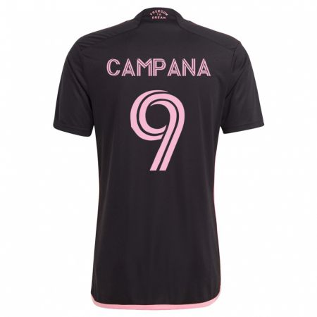 Kandiny Ženy Leonardo Campana #9 Čierna Dresy Idegenbeli Csapatmez 2023/24 Triĭká