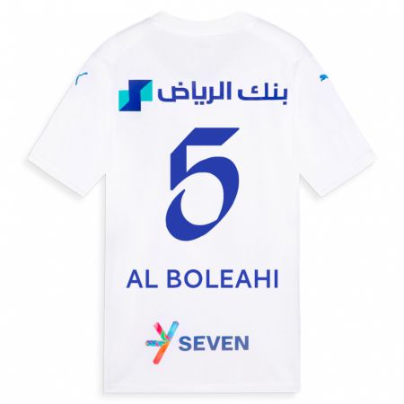 Kandiny Ženy Ali Al-Boleahi #5 Biely Dresy Idegenbeli Csapatmez 2023/24 Triĭká