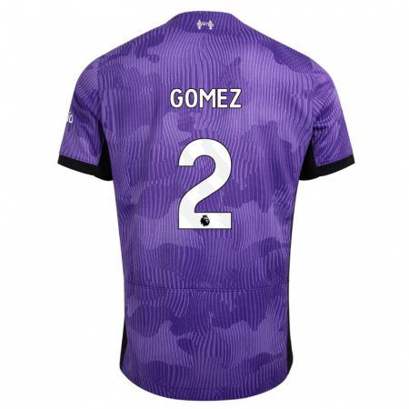 Kandiny Ženy Joe Gomez #2 Fialová Dresy Tretia Csapatmez 2023/24 Triĭká