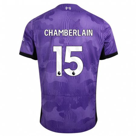 Kandiny Ženy Alex Oxlade Chamberlain #15 Fialová Dresy Tretia Csapatmez 2023/24 Triĭká