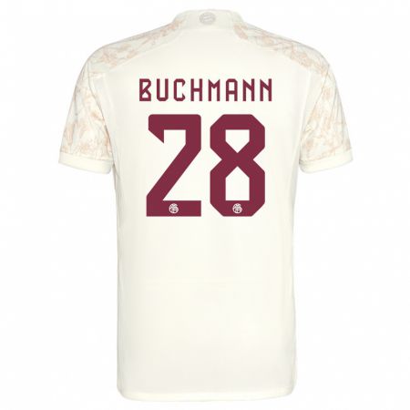 Kandiny Ženy Tarek Buchmann #28 Off White Dresy Tretia Csapatmez 2023/24 Triĭká