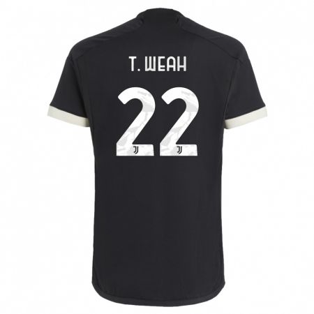 Kandiny Ženy Timothy Weah #22 Čierna Dresy Tretia Csapatmez 2023/24 Triĭká