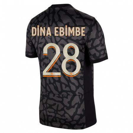 Kandiny Ženy Eric Junior Dina Ebimbe #28 Čierna Dresy Tretia Csapatmez 2023/24 Triĭká