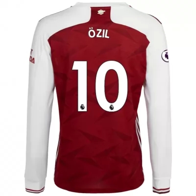 Deti Futbal Mesut Ozil #10 Domáci Biely Červená Dresy 2020/21 Košele Dres