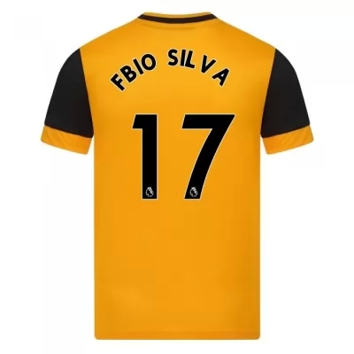 Deti Futbal Fabio Silva #17 Domáci Oranžová Dresy 2020/21 Košele Dres
