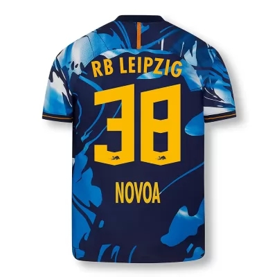Muži Futbal Hugo Novoa #38 Uefa Biela Modrá Dresy 2020/21 Košele Dres