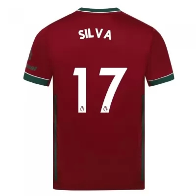 Muži Futbal Fabio Silva #17 Domáci Karmín Dresy 2020/21 Košele Dres