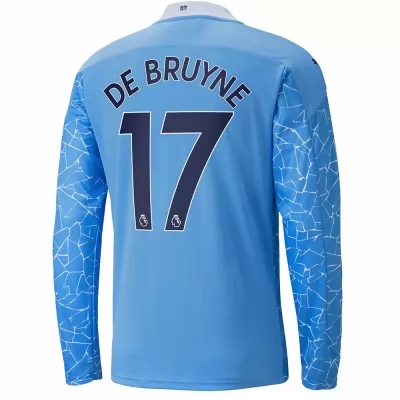 Muži Futbal Kevin De Bruyne #17 Domáci Modrá Dresy 2020/21 Košele Dres