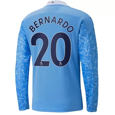 Muži Futbal Bernardo Silva #20 Domáci Modrá Dresy 2020/21 Košele Dres