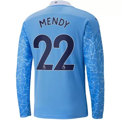 Muži Futbal Benjamin Mendy #22 Domáci Modrá Dresy 2020/21 Košele Dres