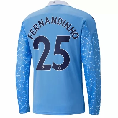 Muži Futbal Fernandinho #25 Domáci Modrá Dresy 2020/21 Košele Dres
