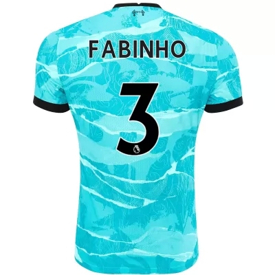 Muži Futbal Fabinho #3 Vonkajší Modrá Dresy 2020/21 Košele Dres
