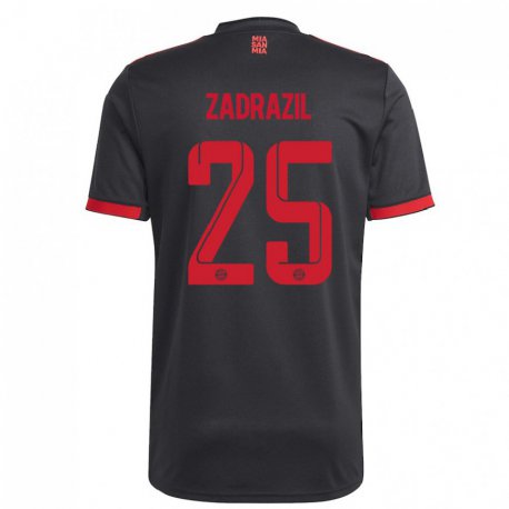 Kandiny Muži Sarah Zadrazil #25 Čierna A Červená Dresy Tretia Csapatmez 2022/23 Dres