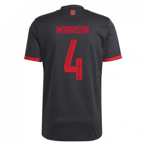 Kandiny Muži Liam Morrison #4 Čierna A Červená Dresy Tretia Csapatmez 2022/23 Dres