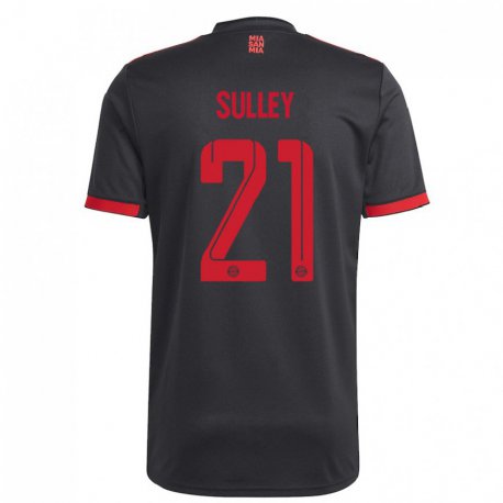 Kandiny Muži Williams Baffour Sulley #21 Čierna A Červená Dresy Tretia Csapatmez 2022/23 Dres