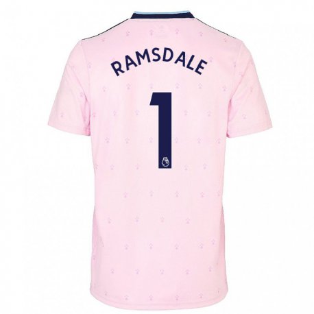 Kandiny Muži Aaron Ramsdale #1 Ružová Námornícka Modrá Dresy Tretia Csapatmez 2022/23 Dres